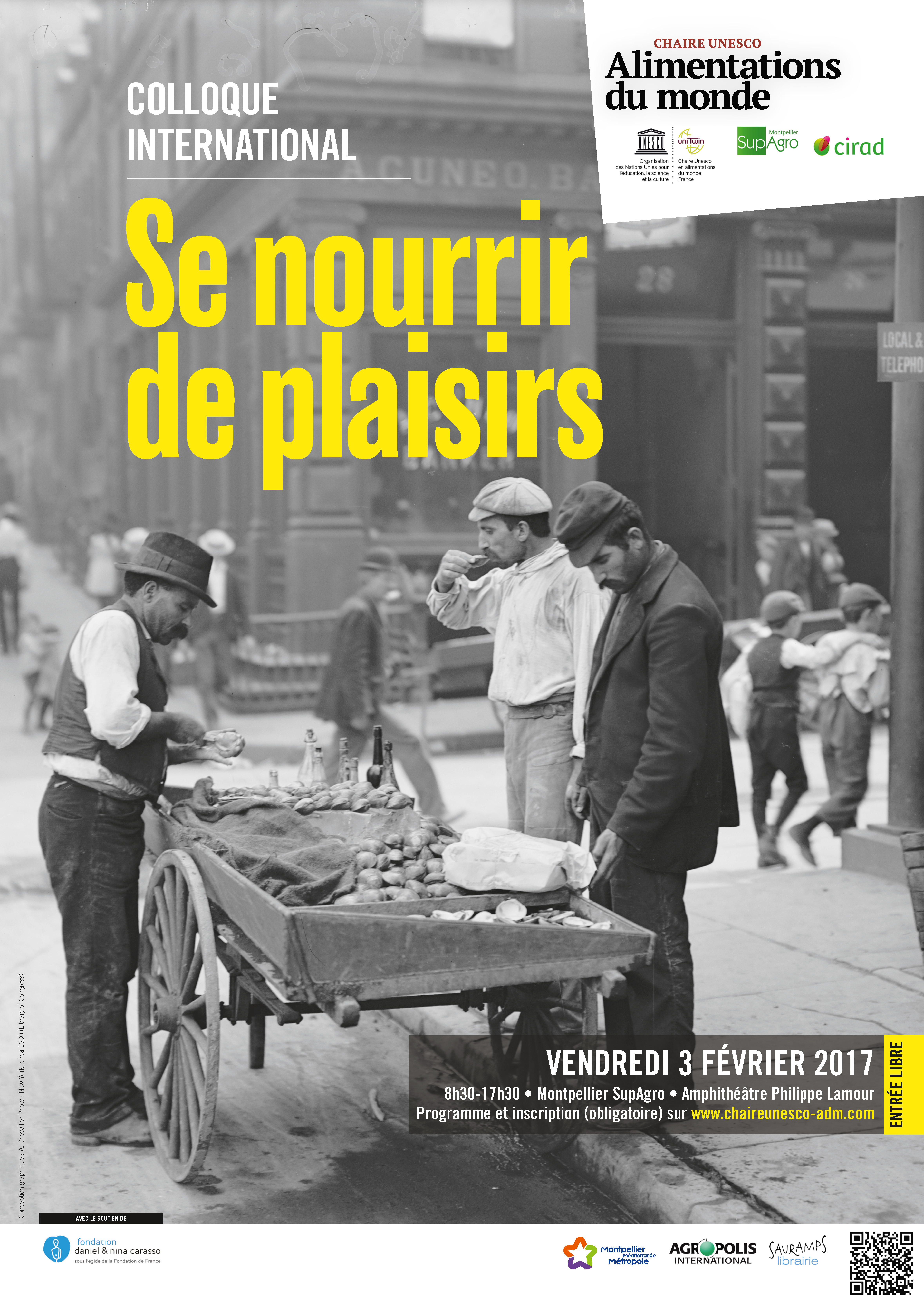 Affiche colloque international "Se nourrir de plaisirs"