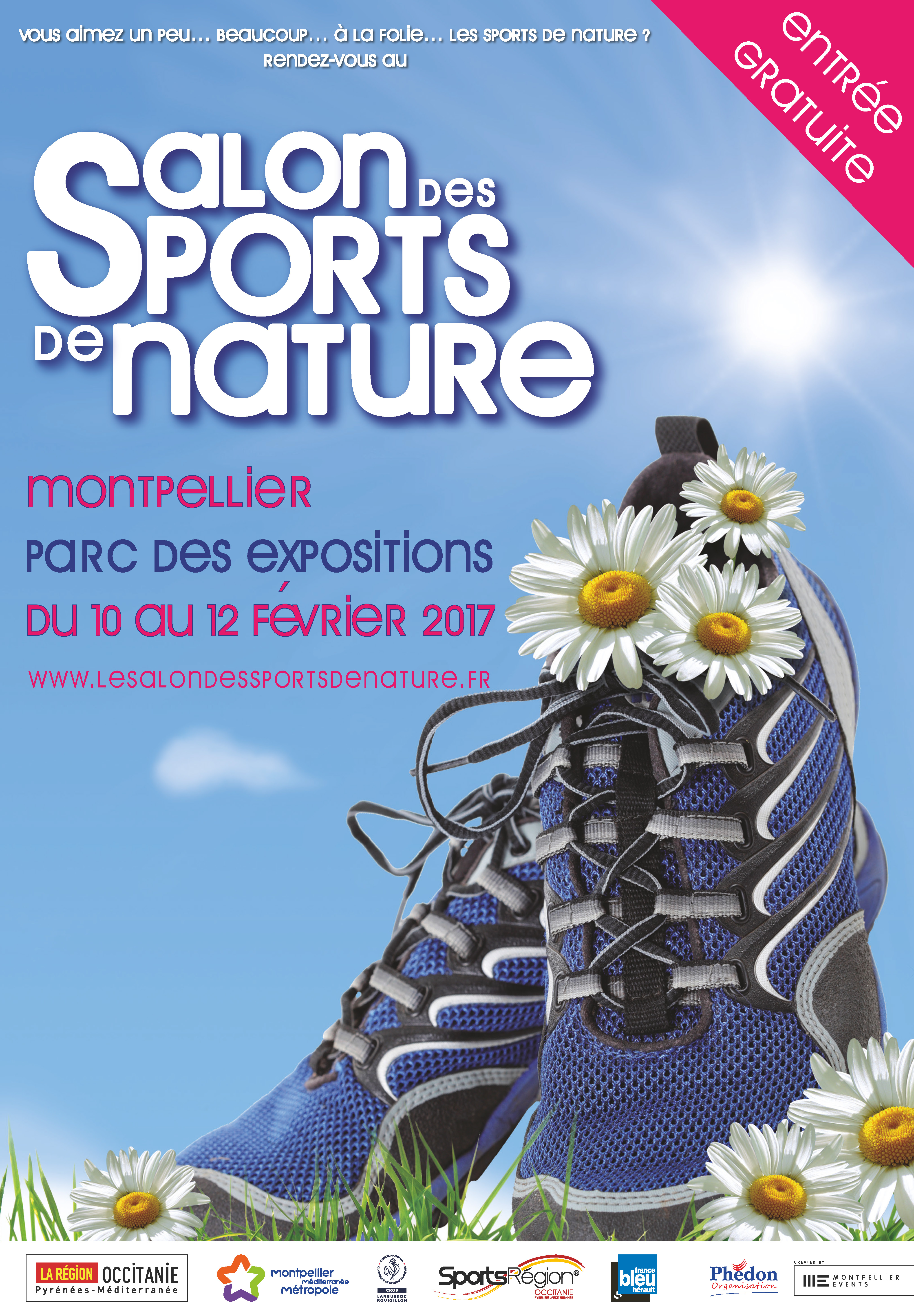 Affiche du Salon des sports de nature de Montpellier 2017