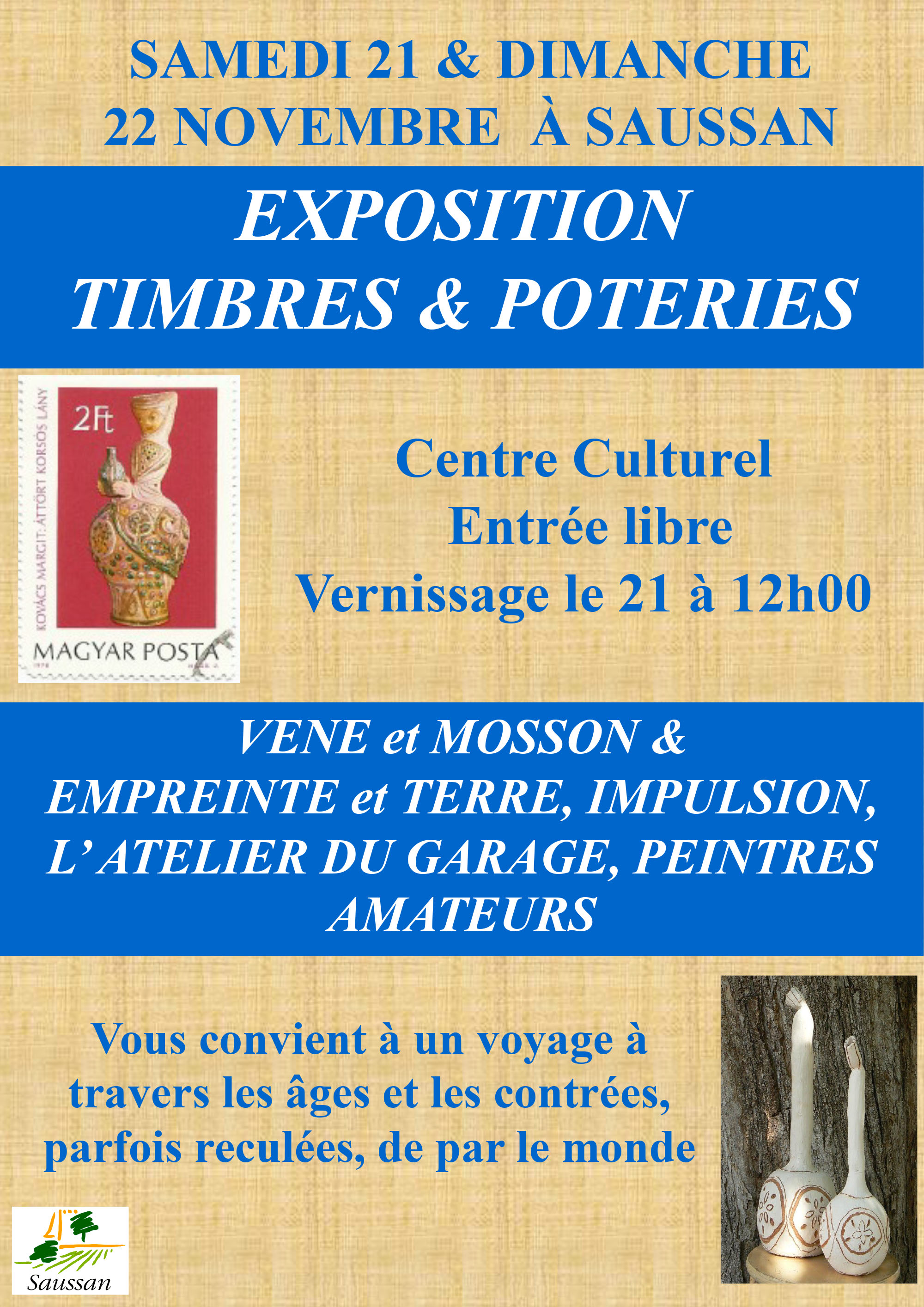 Exposition timbres & poteries