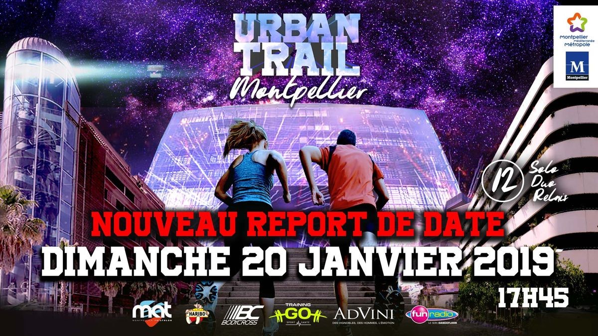 Urban trail nocturne de Montpellier
