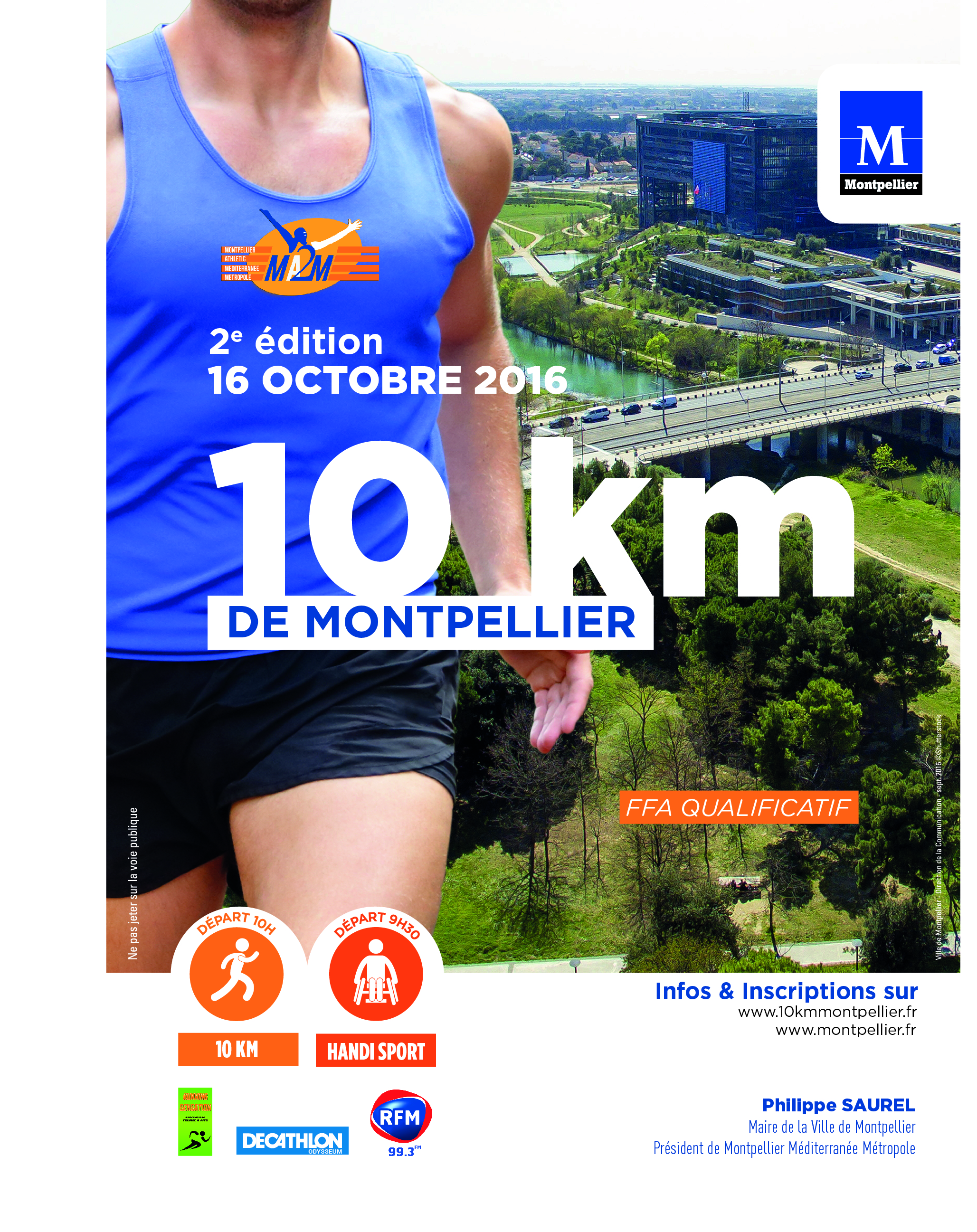 Affiche 10 km de Montpellier