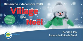 Affiche village de Noël Saint Jean de Védas