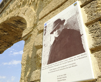 Montpellier - Les arceaux, la célèbre photo de Jean Moulin