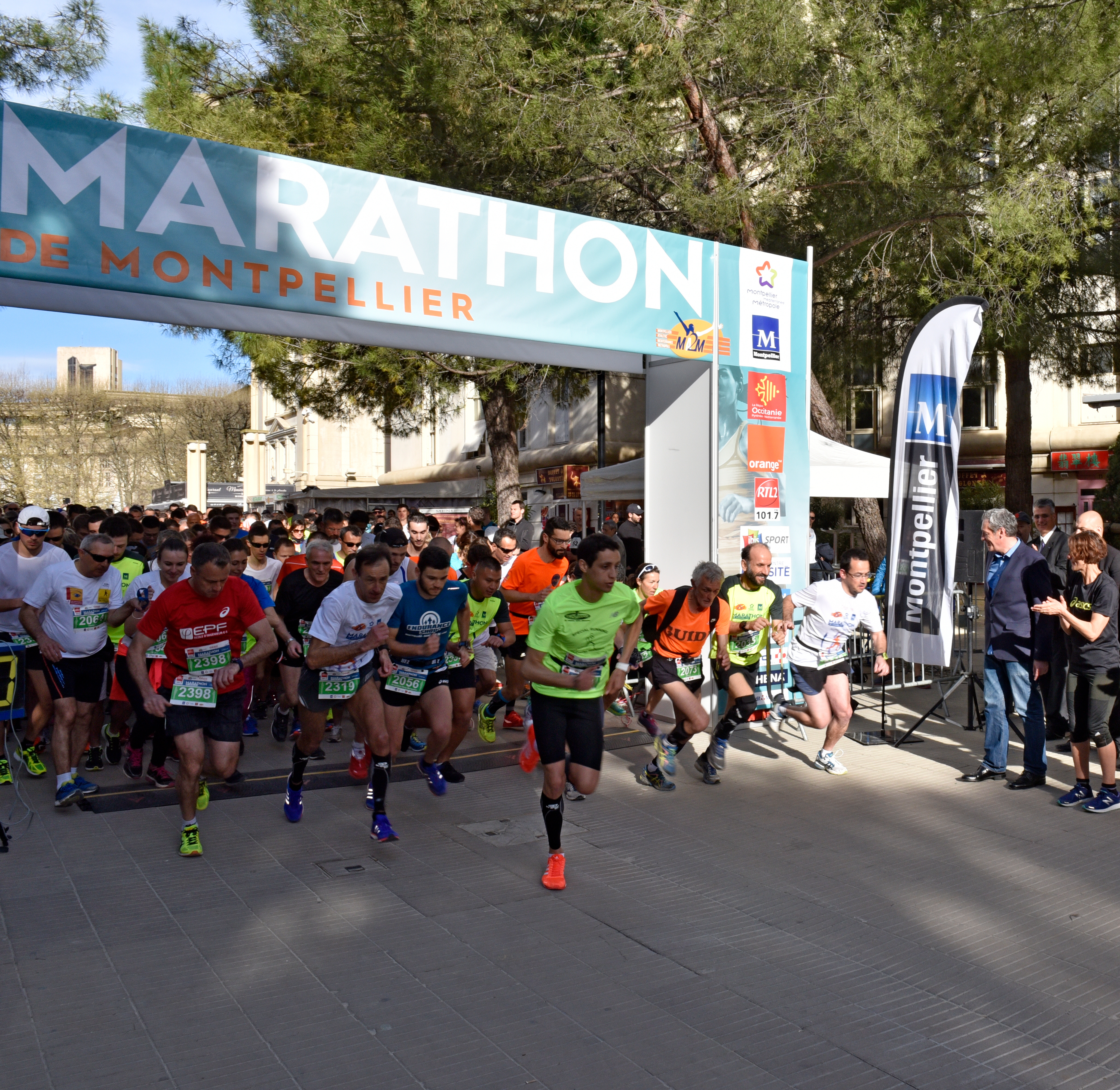 Départ du marathon de Montpellier - Edition 2017