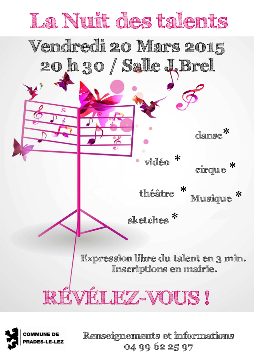 Appel à candidature pour la "Nuit des talents" de Prades-le-Lez
